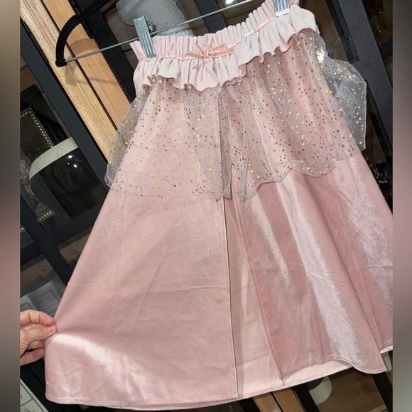 Zara Kids costume tulle glitter princess cape costume bow girls ballerina blush - Picture 8 of 9